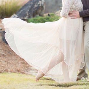 Free People Layered Tulle Skirt